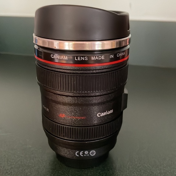 Camera Lens Travel Coffee Mug - Picture 3 of 9